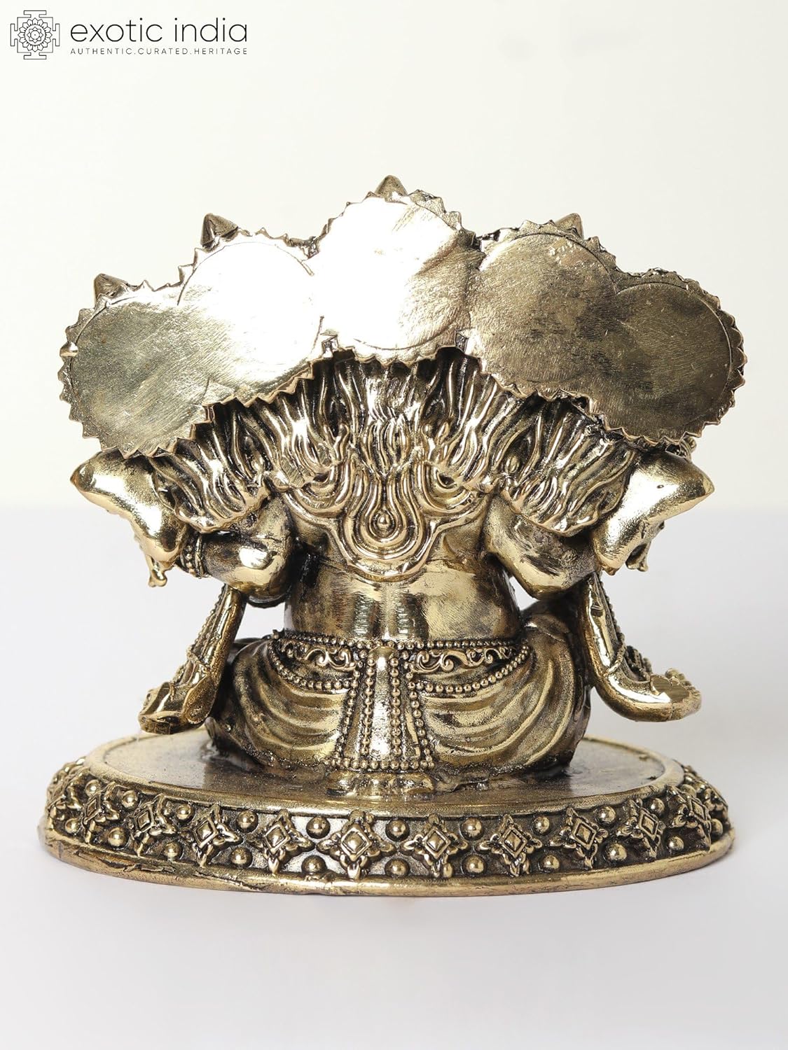 Small Superfine Panchamukhi Ganesha Brass Statue