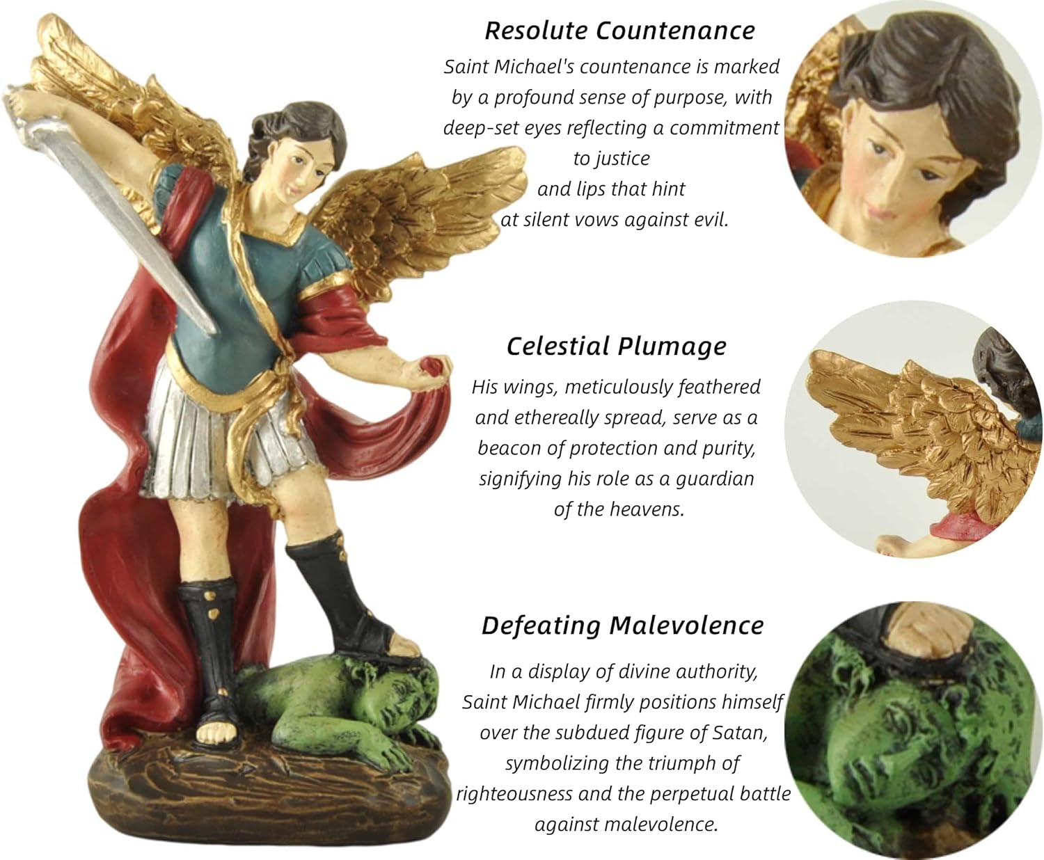 San Miguel Archangel Statue - 531 H Religious Collectible 1