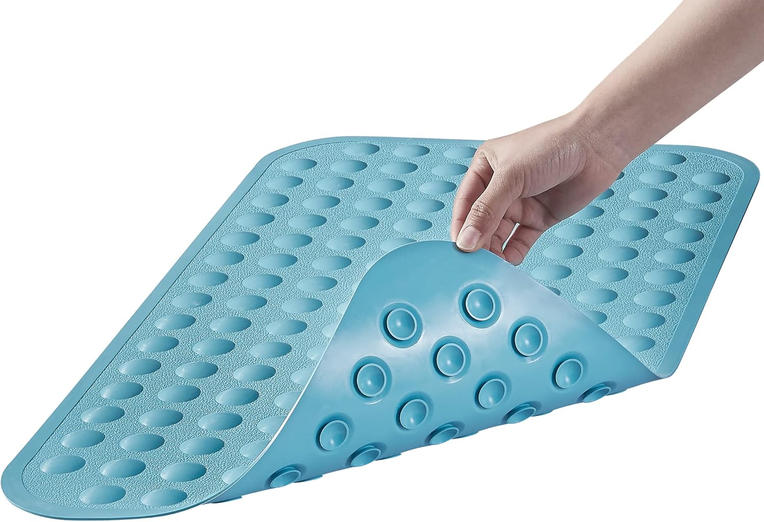 Yanzifly Non Slip Silicone Bathtub Mat - Blue