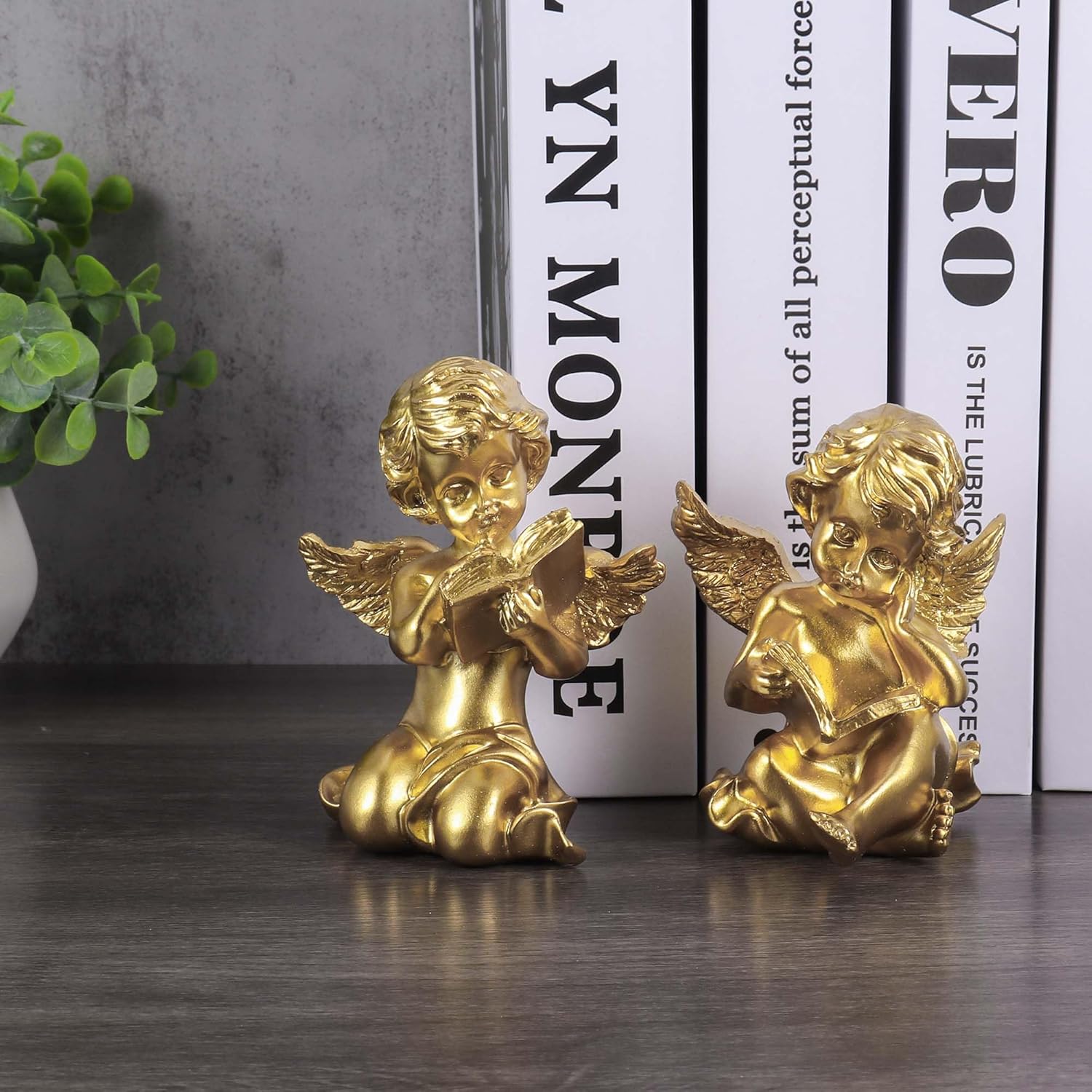 Goetland 2 Cherubs Baby Angel Statue Garden Decor