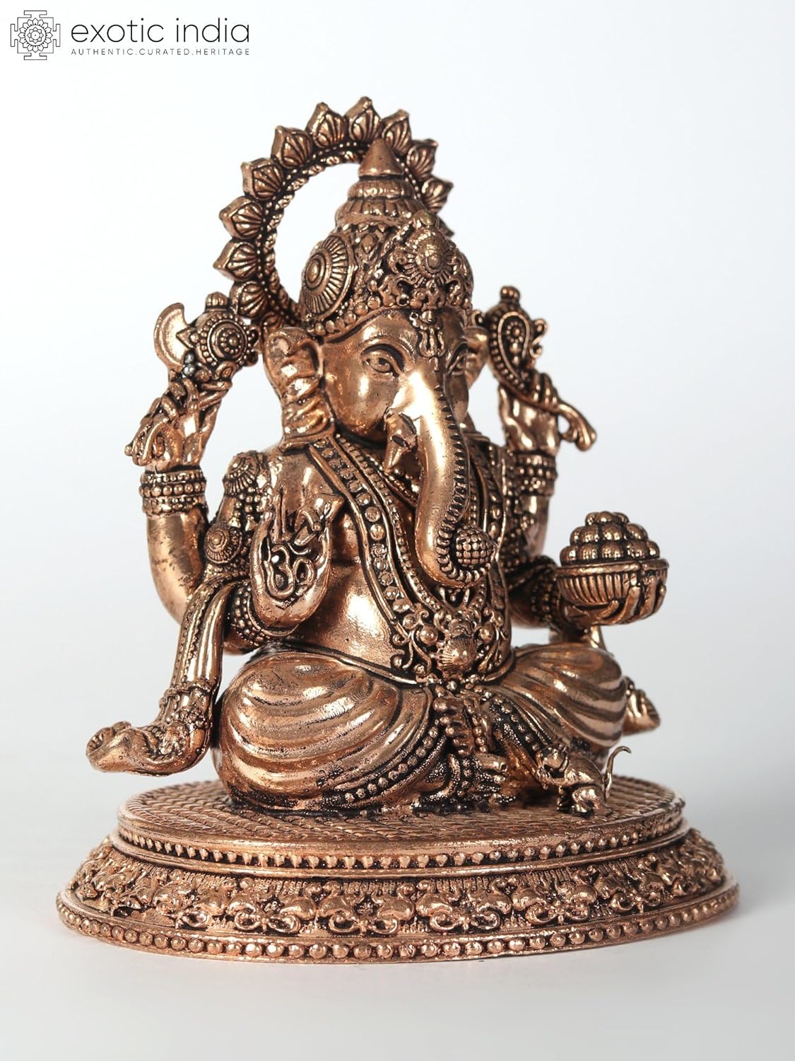 Small Superfine Lord Ganesha Brass Statue