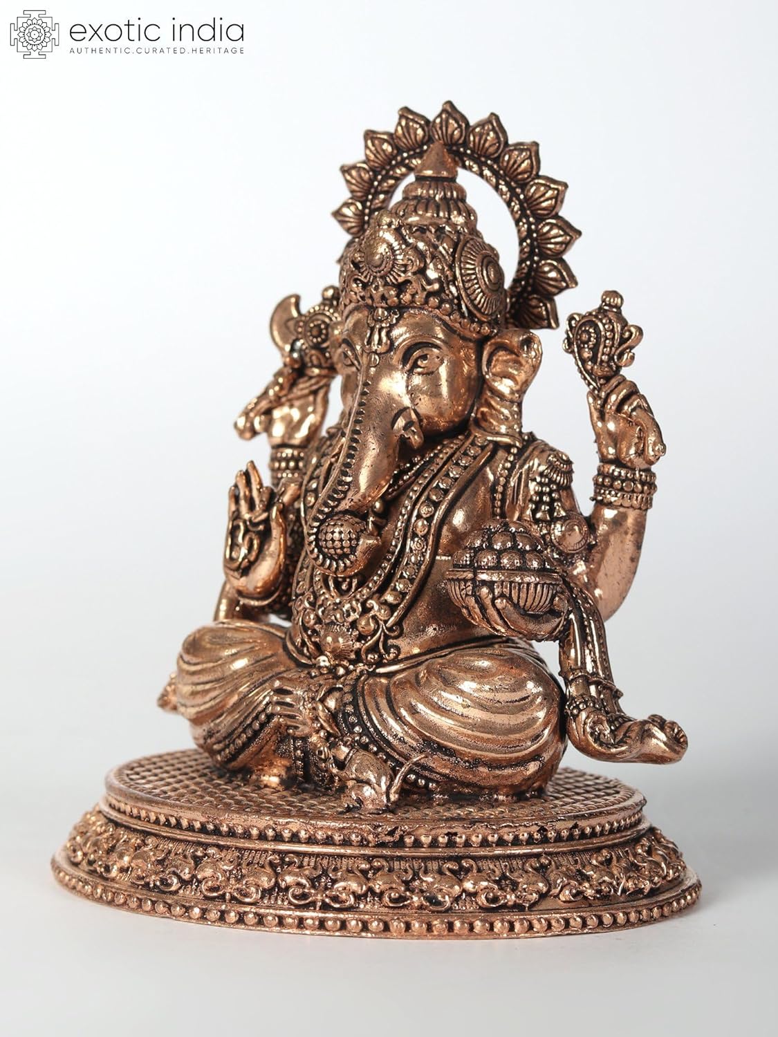 Small Superfine Lord Ganesha Brass Statue