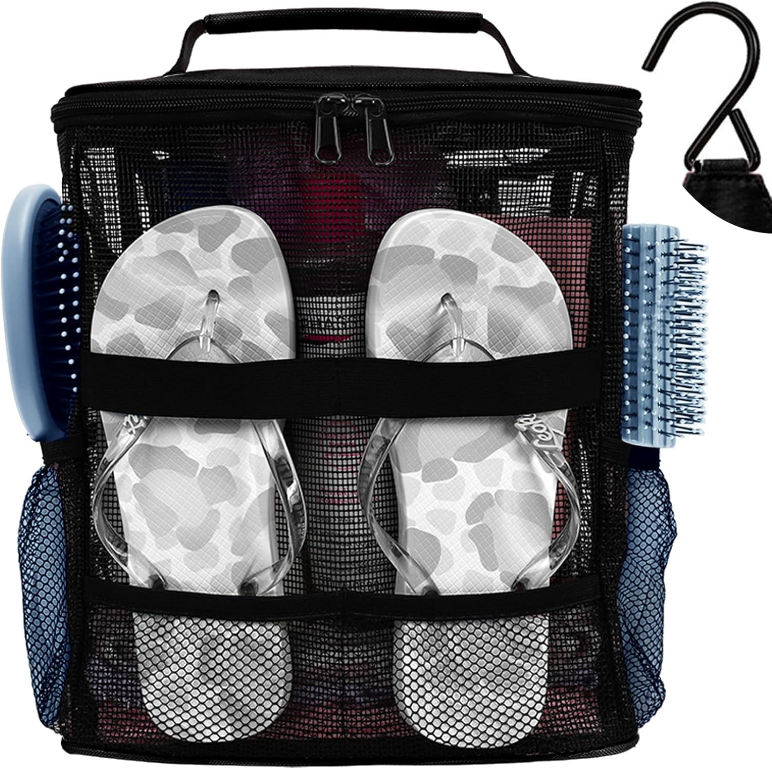 NOBLIGOAL Large Capacity Mesh Shower Caddy Portable Travel Bag