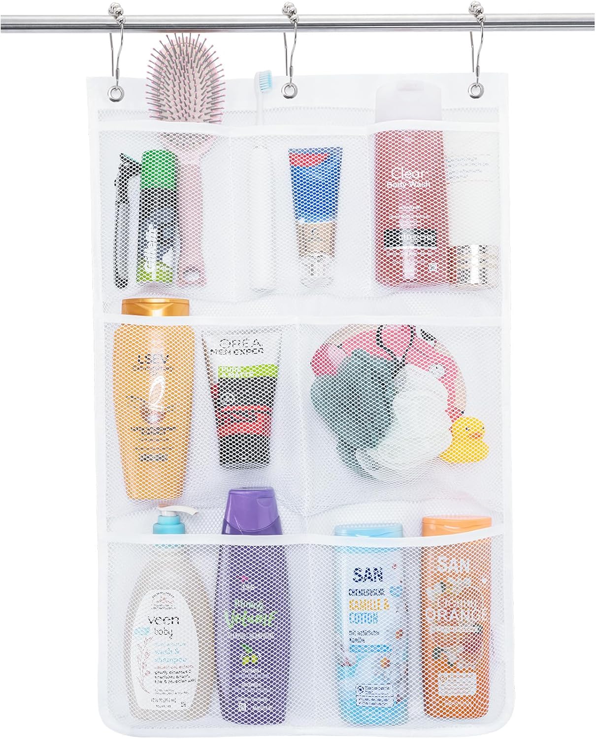 Lifewit Mesh Shower Caddy with 7 Pockets 1 Pack