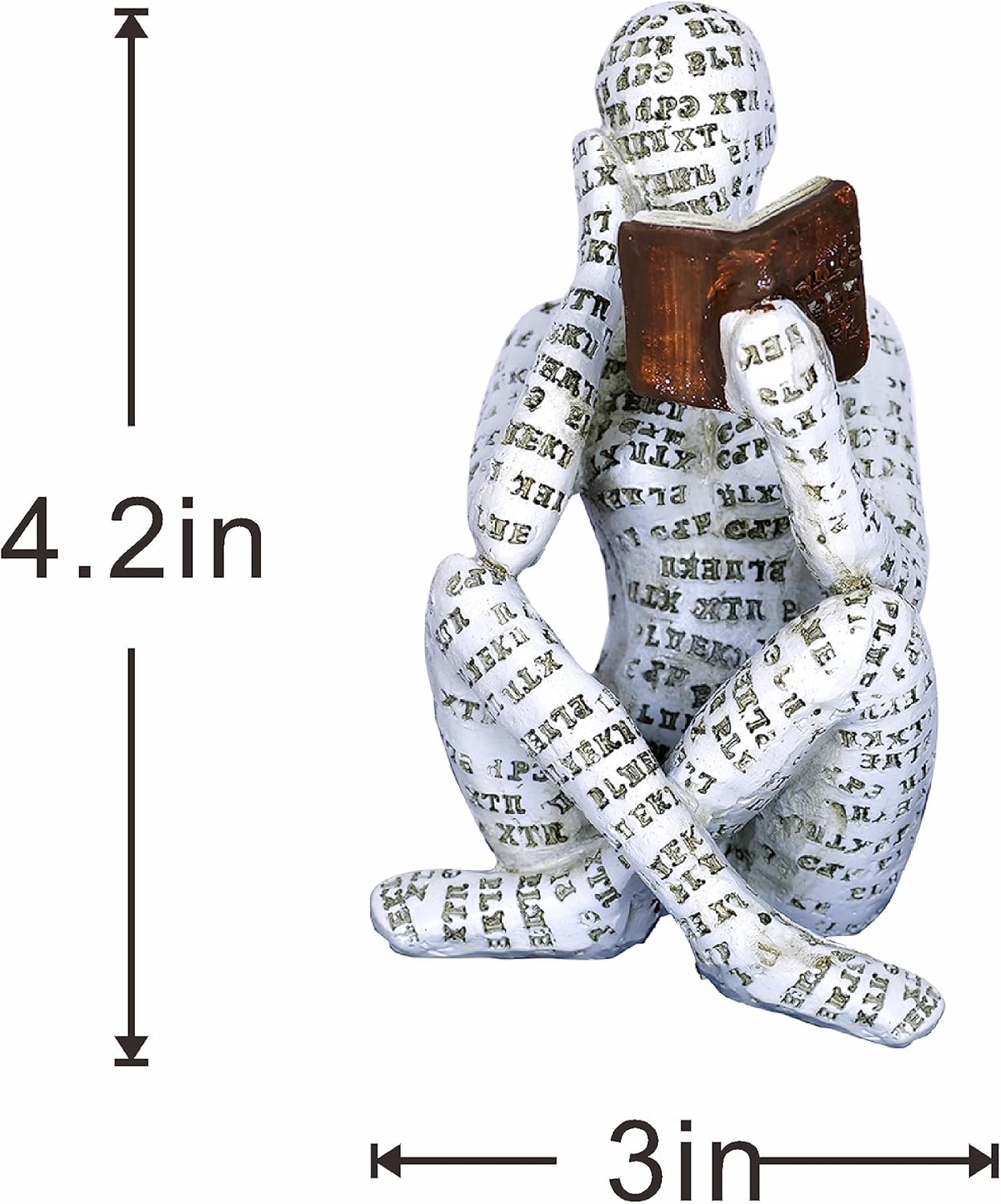 Dawbun Pulp Reading Women Figurine Statue 1