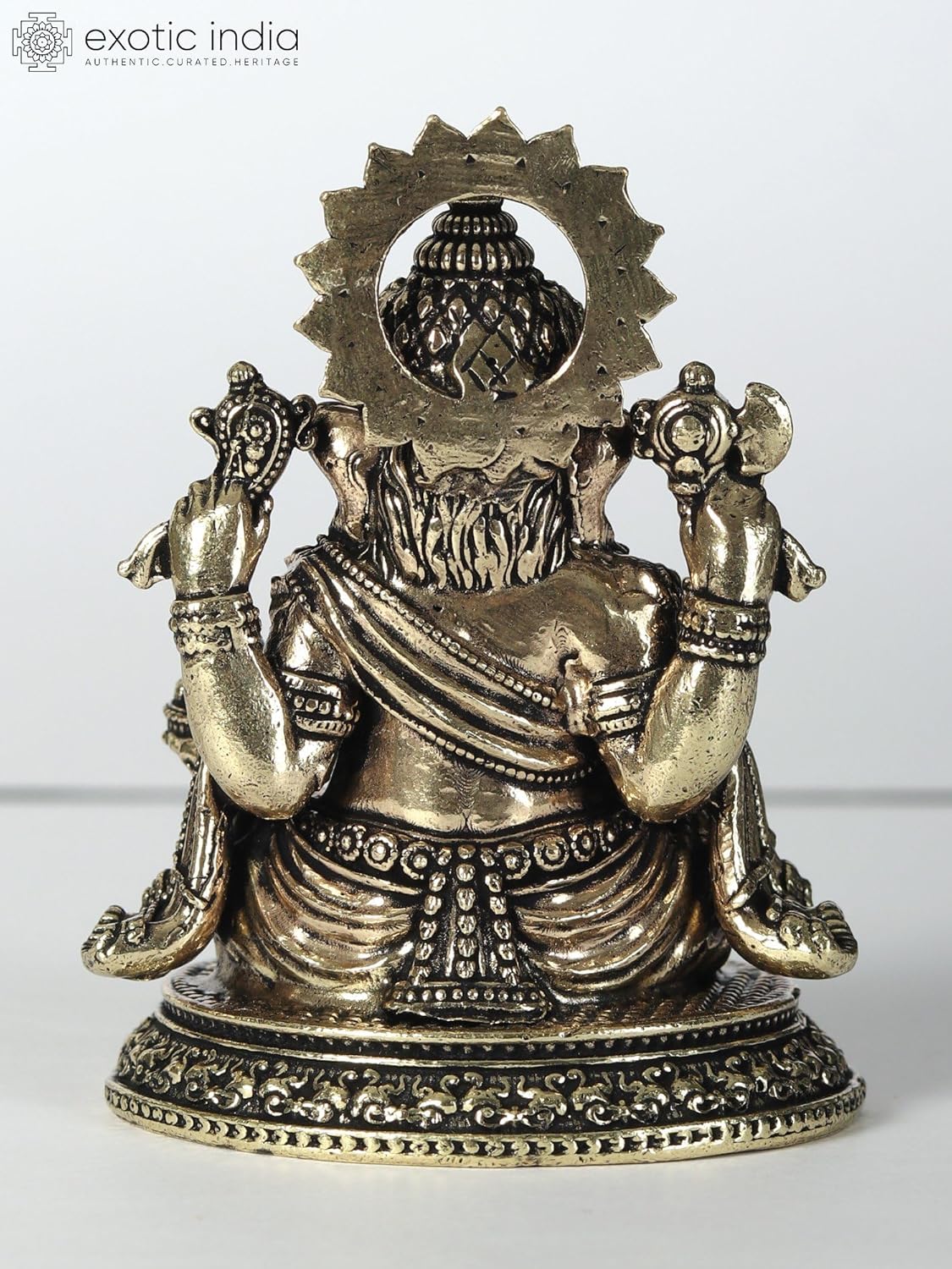 Superfine Brass Ganesha Statue Home Office Decor
