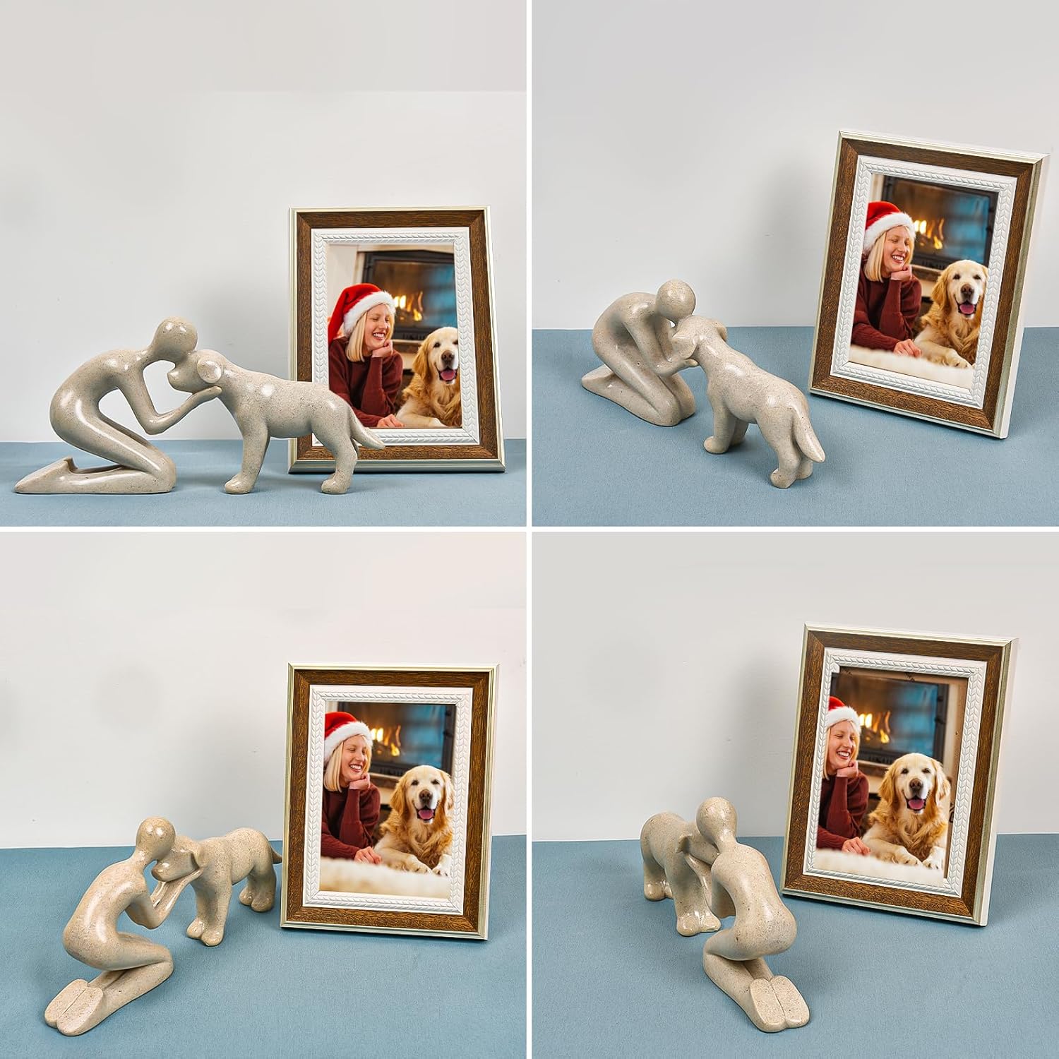 FriyGardcn Dog Sculpture Home Decor Statue 1