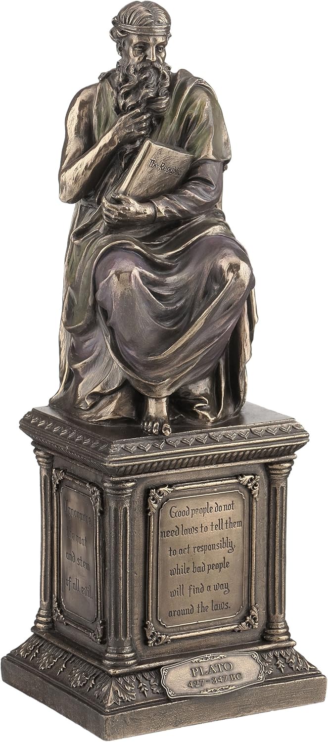 1175 Inch Cold Cast Bronze Greek Statue Figurine 1