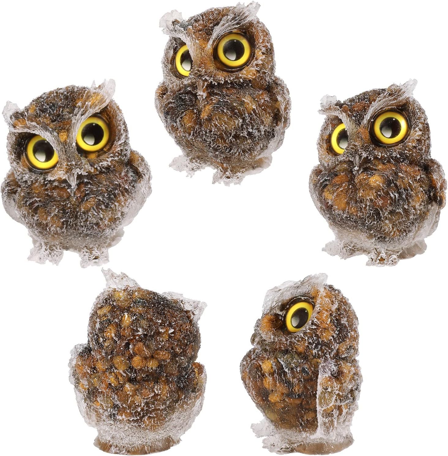 Amogeeli Healing Orgone Crystal Owl Statue