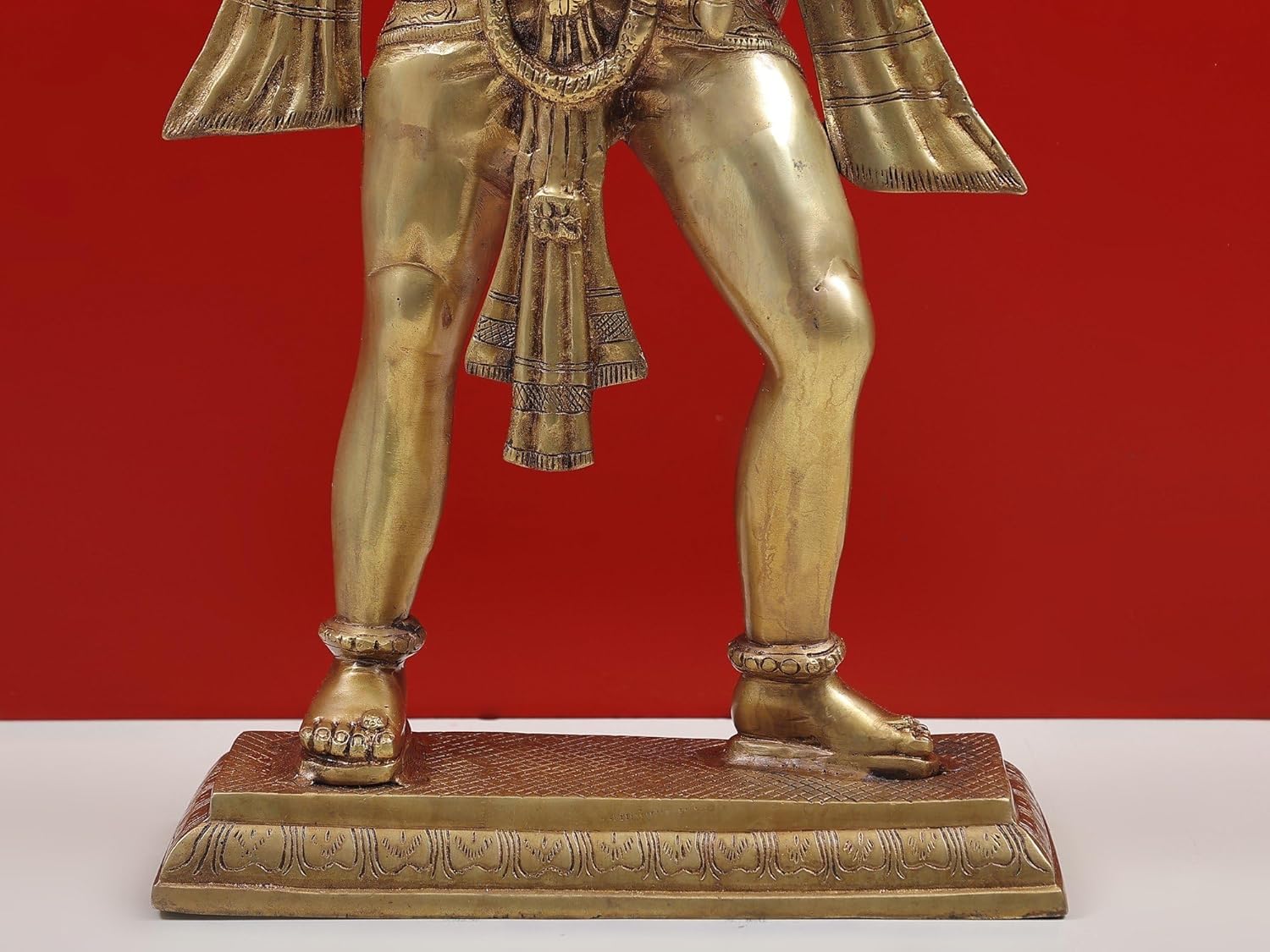 Brass Hanuman Statue 24 Inches for Home Office Decor