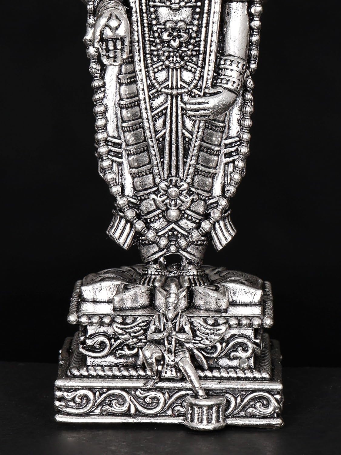 Superfine Lord Tirupati Balaji Brass Statue with Garuda Base