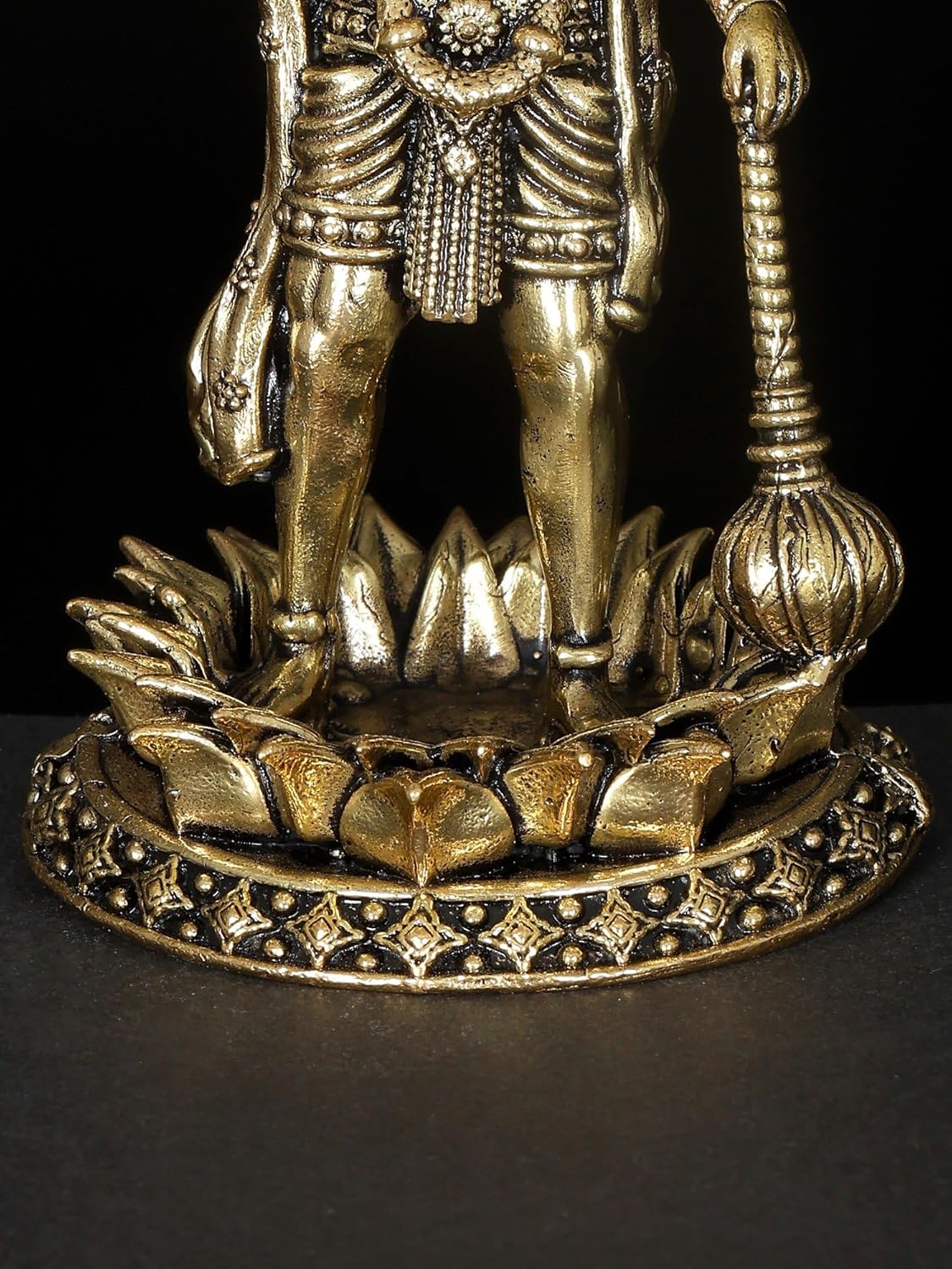 Small Superfine Hanuman Brass Statue Bajrangbali Pooja Temple Decor