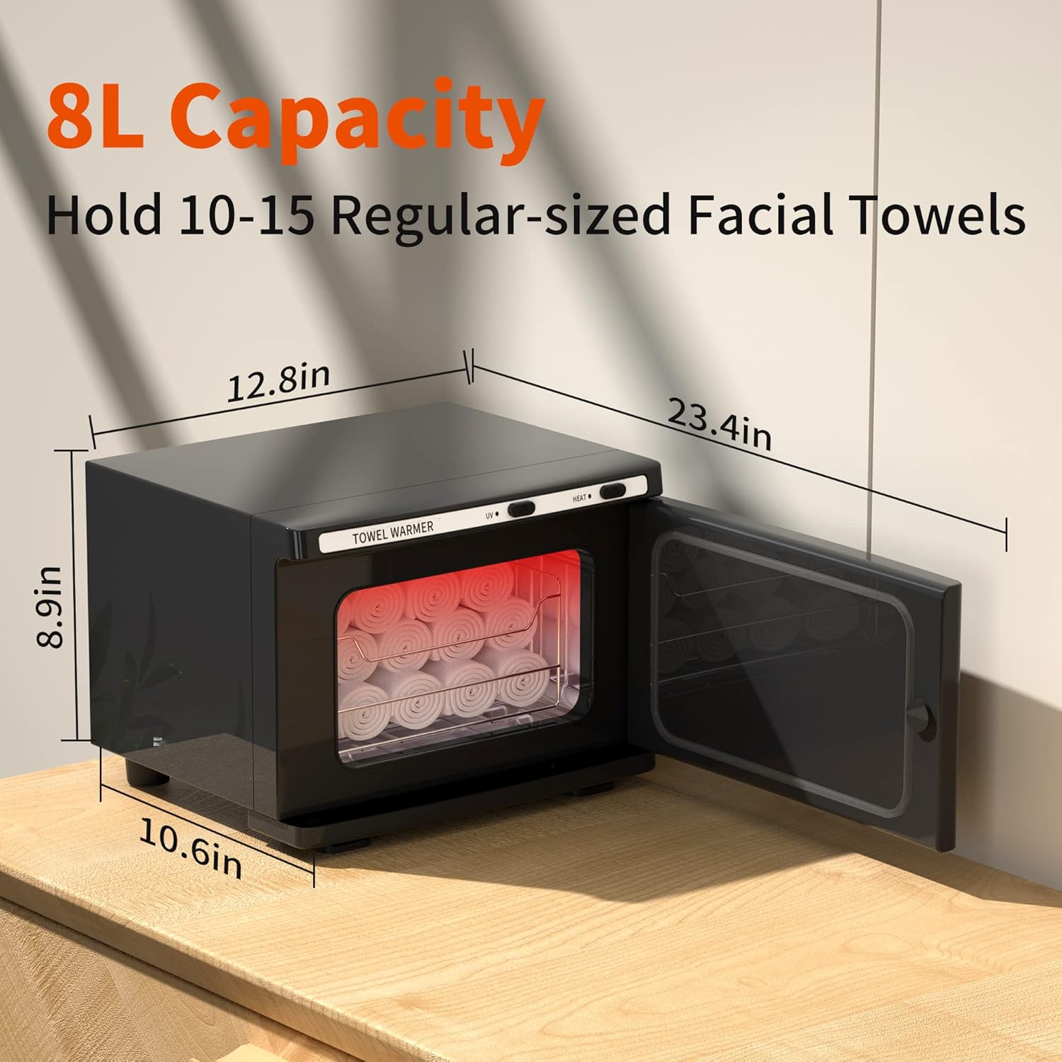 Asiakarn 8L Mini Towel Warmer for Spa and Salon