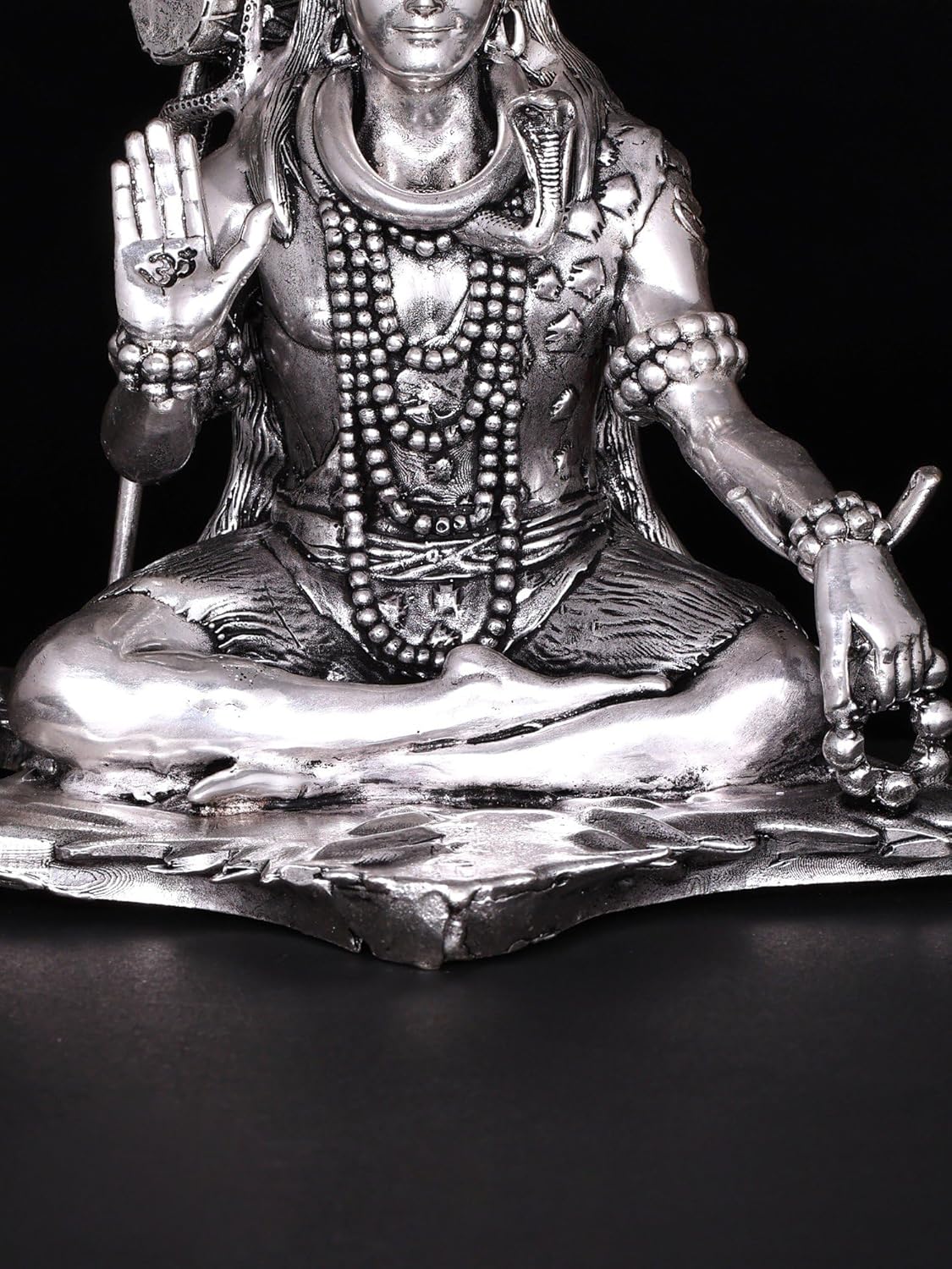 Superfine Silver Plated Lord Shiva Brass Statue for Pooja