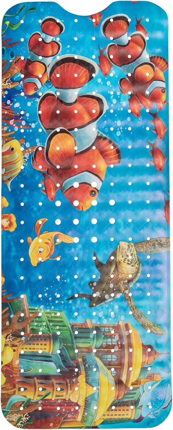 ENKOSI Toddler Non Slip Bath Mat with Suction Cups