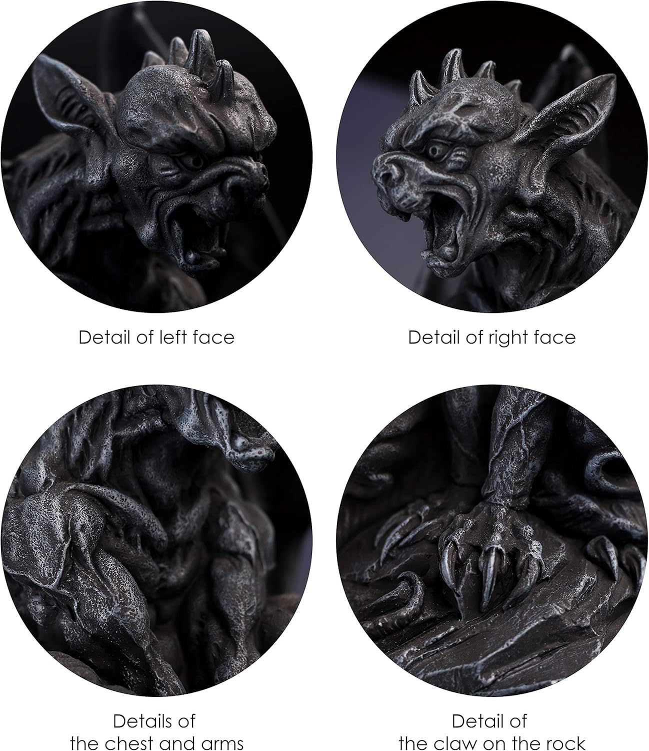 JORAE Winged Gargoyle Statue 9 Inches Decorative Protection Sculpture