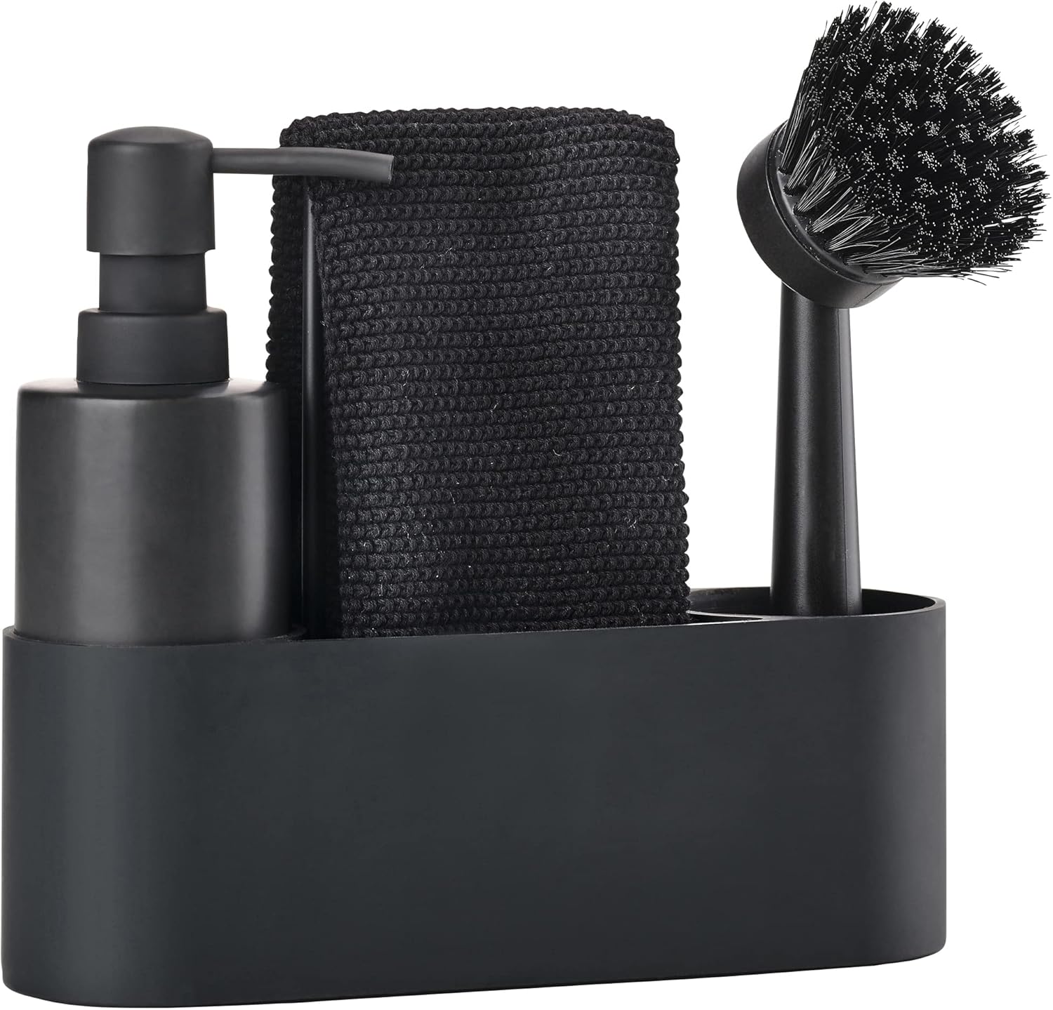 ZONE DENMARK 4 Piece Dishwash Set - Modern Black Design