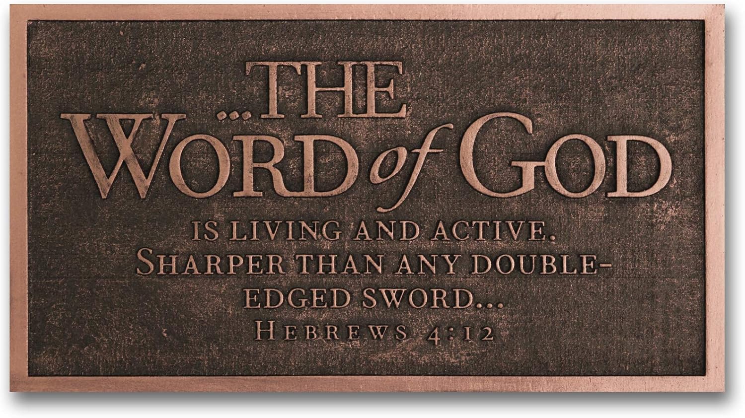 Word of God Sword Bronze-like Finish 12x8 Sculpture