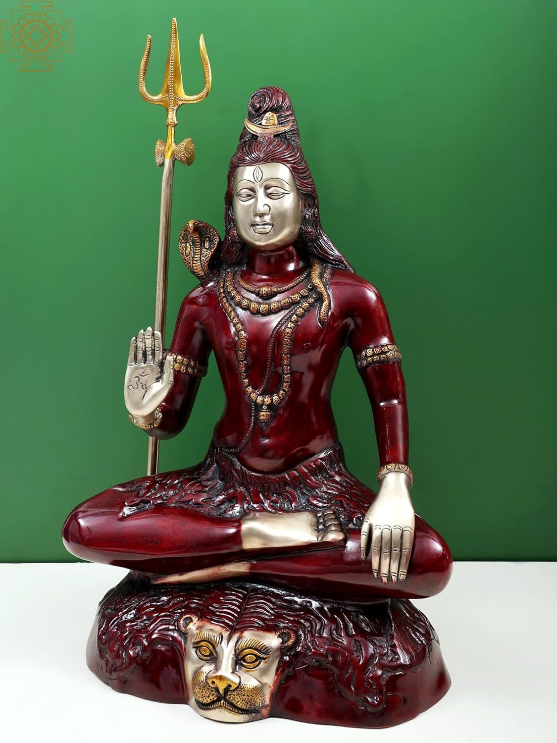 Brass Lord Shiva Idol Statue Divine Home Decor