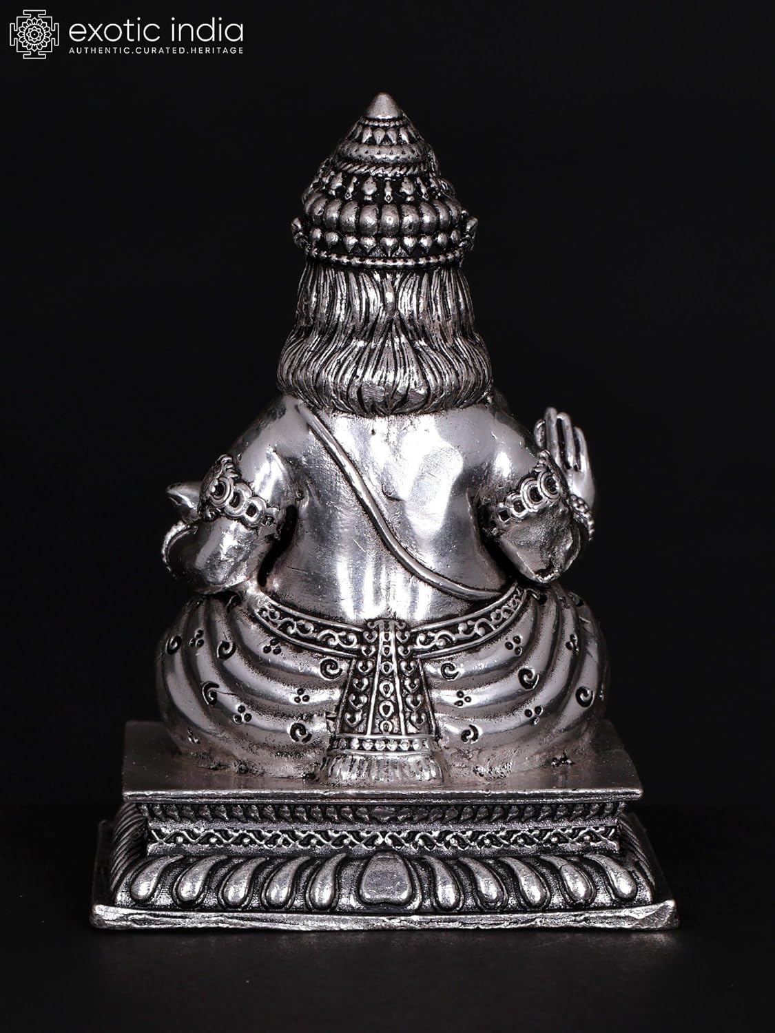 Small Superfine Blessing Lord Kubera Brass Statue 1