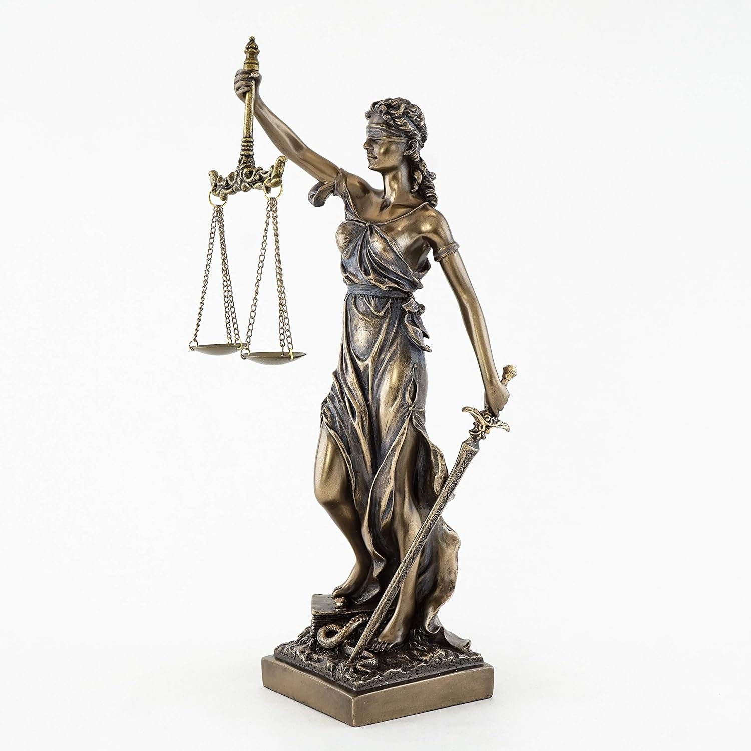 Top Collection Bronze Finish Lady Justice Statue 125 Inch