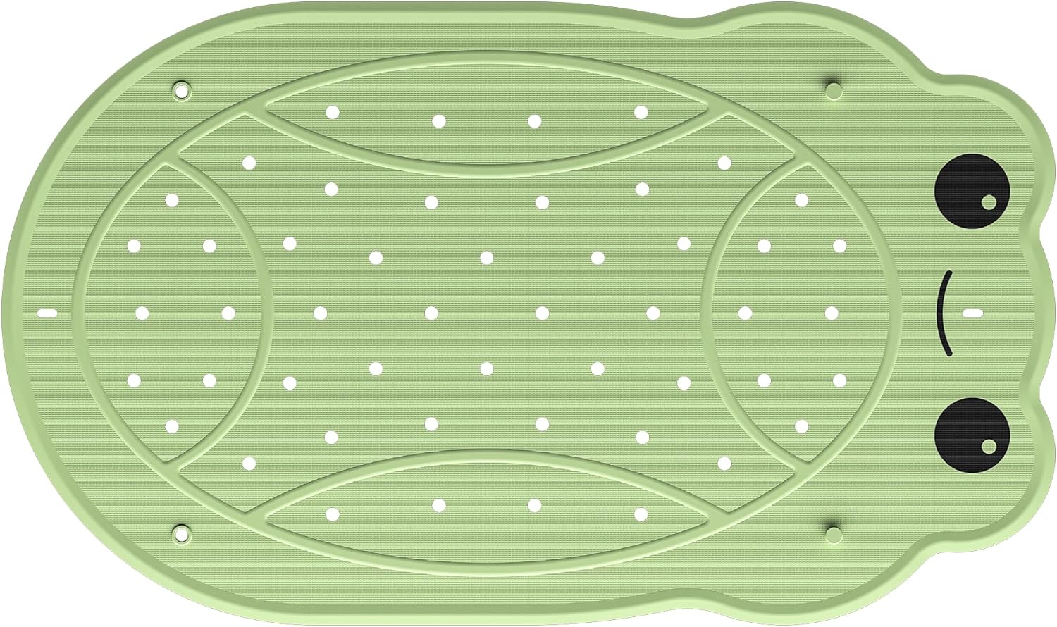 VIASHA Baby Bath Mat with Suction Cups and Frog Design