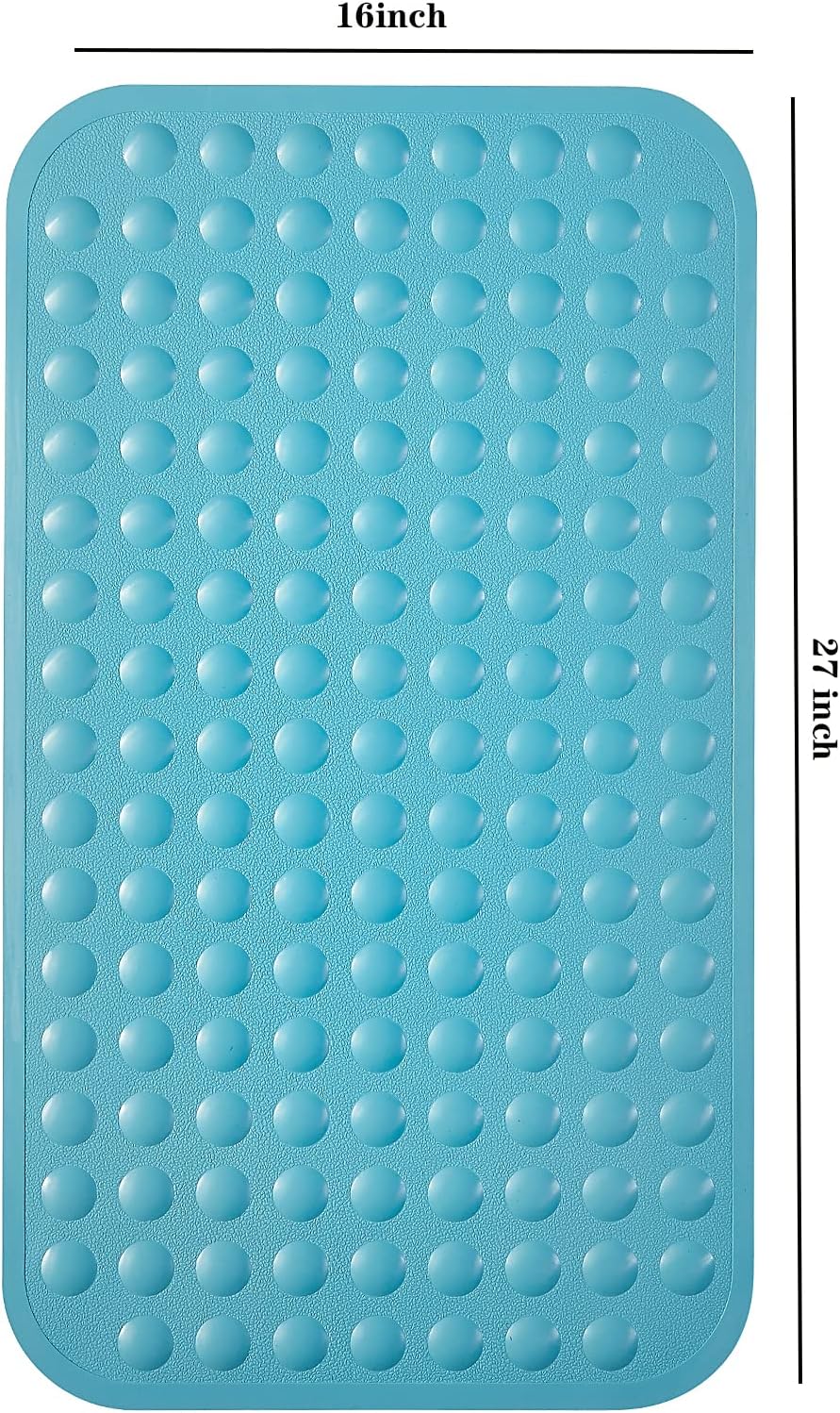 Yanzifly Non Slip Silicone Bathtub Mat - Blue