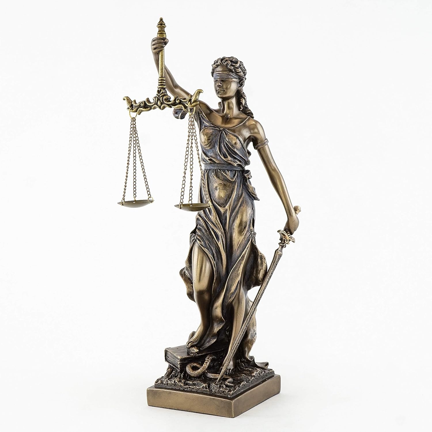 Top Collection Bronze Finish Lady Justice Statue 125 Inch