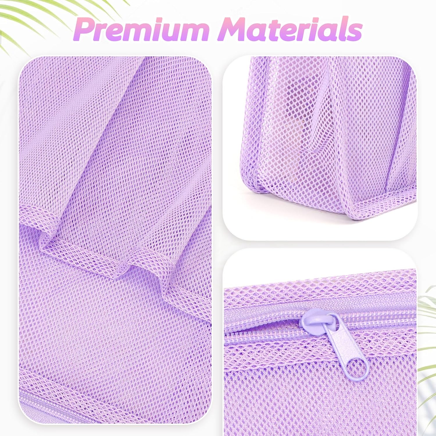 Portable Mesh Shower Caddy Purple for College Students and Travelers