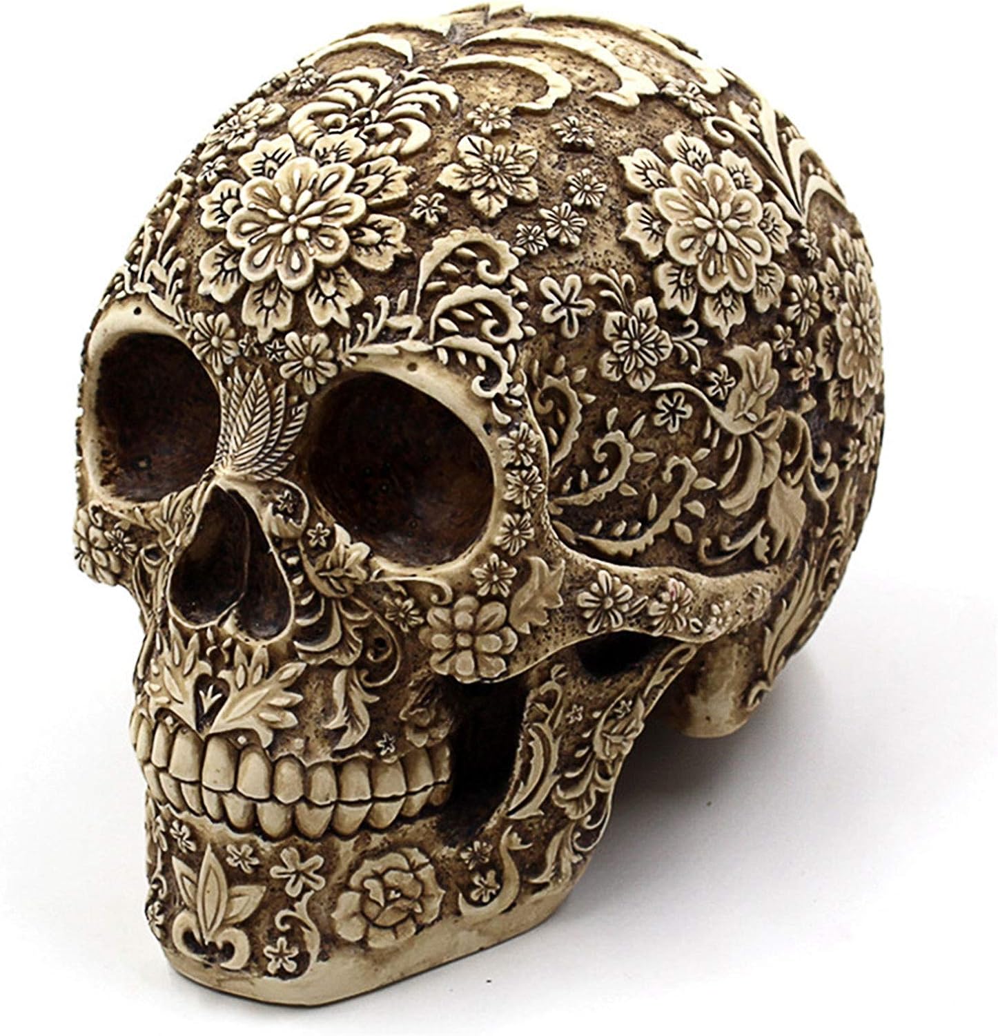 UJOY Creative Skull Flowers Sculpture 81 Inch Home Decor