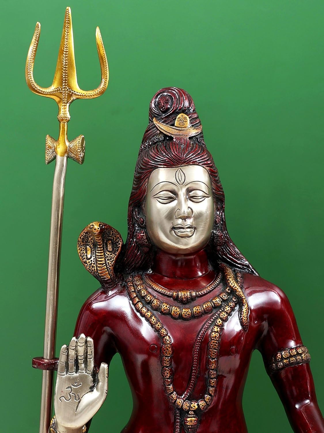Brass Lord Shiva Idol Statue Divine Home Decor