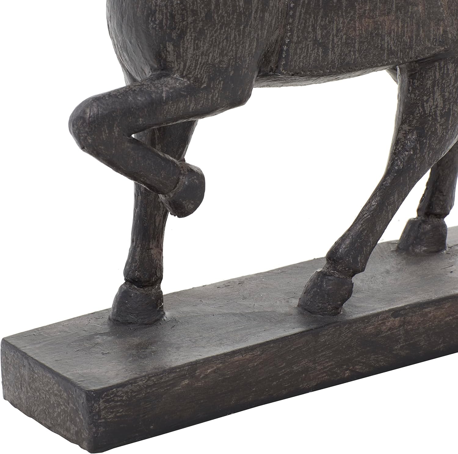Deco 79 Polystone Horse Statue 9 x 3 x 9 Brown