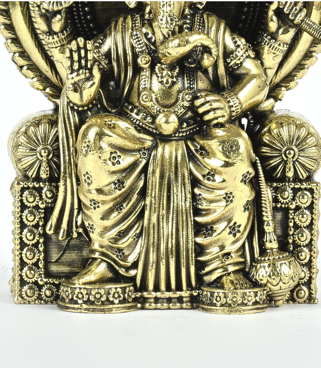 Small Superfine Brass Ganesha Statue Lalbaugcha Raja Pooja Idol