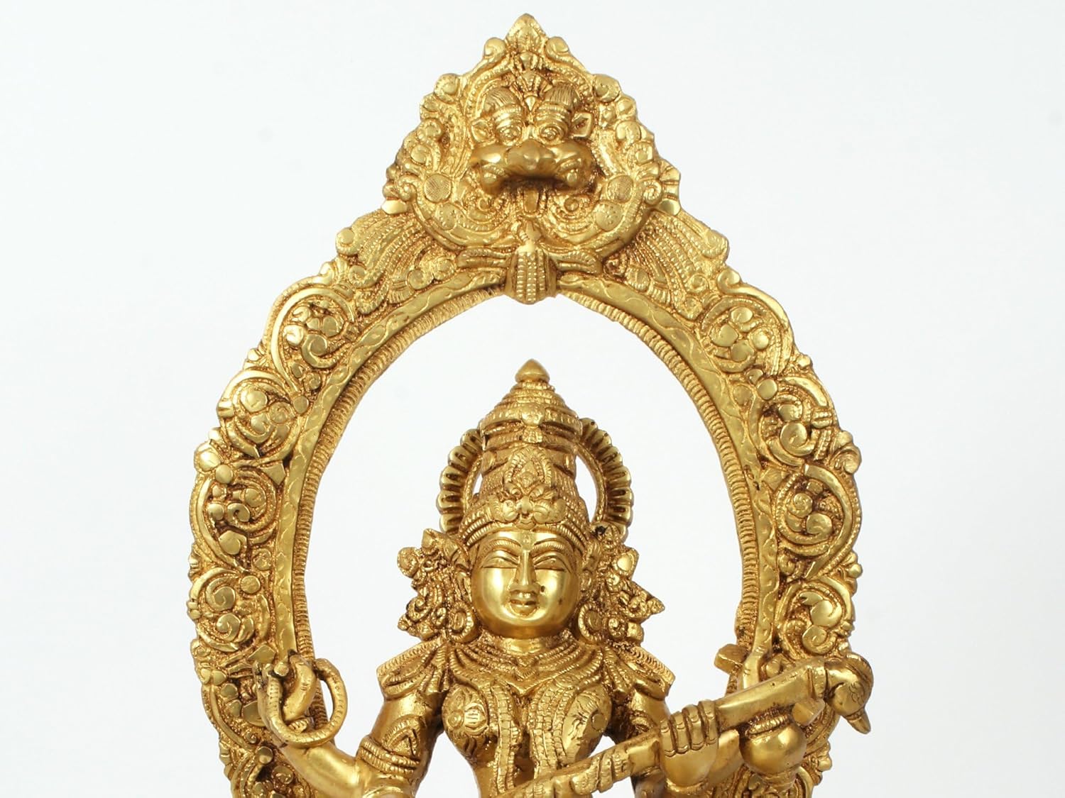 Brass Goddess Saraswati Statue with Veena 1