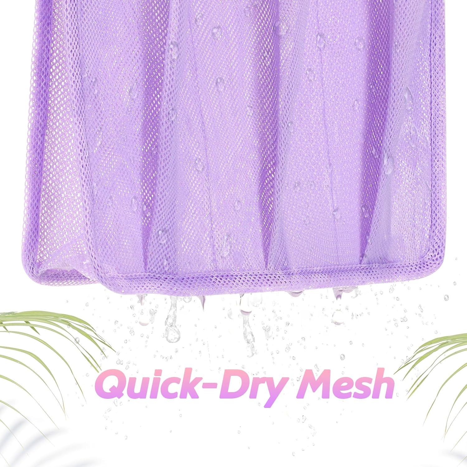 Portable Mesh Shower Caddy Purple for College Students and Travelers
