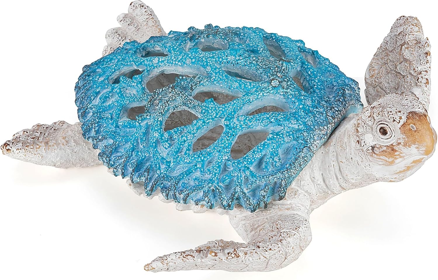 VVGIFTS Blue Sea Turtle Coral Reef Sculpture