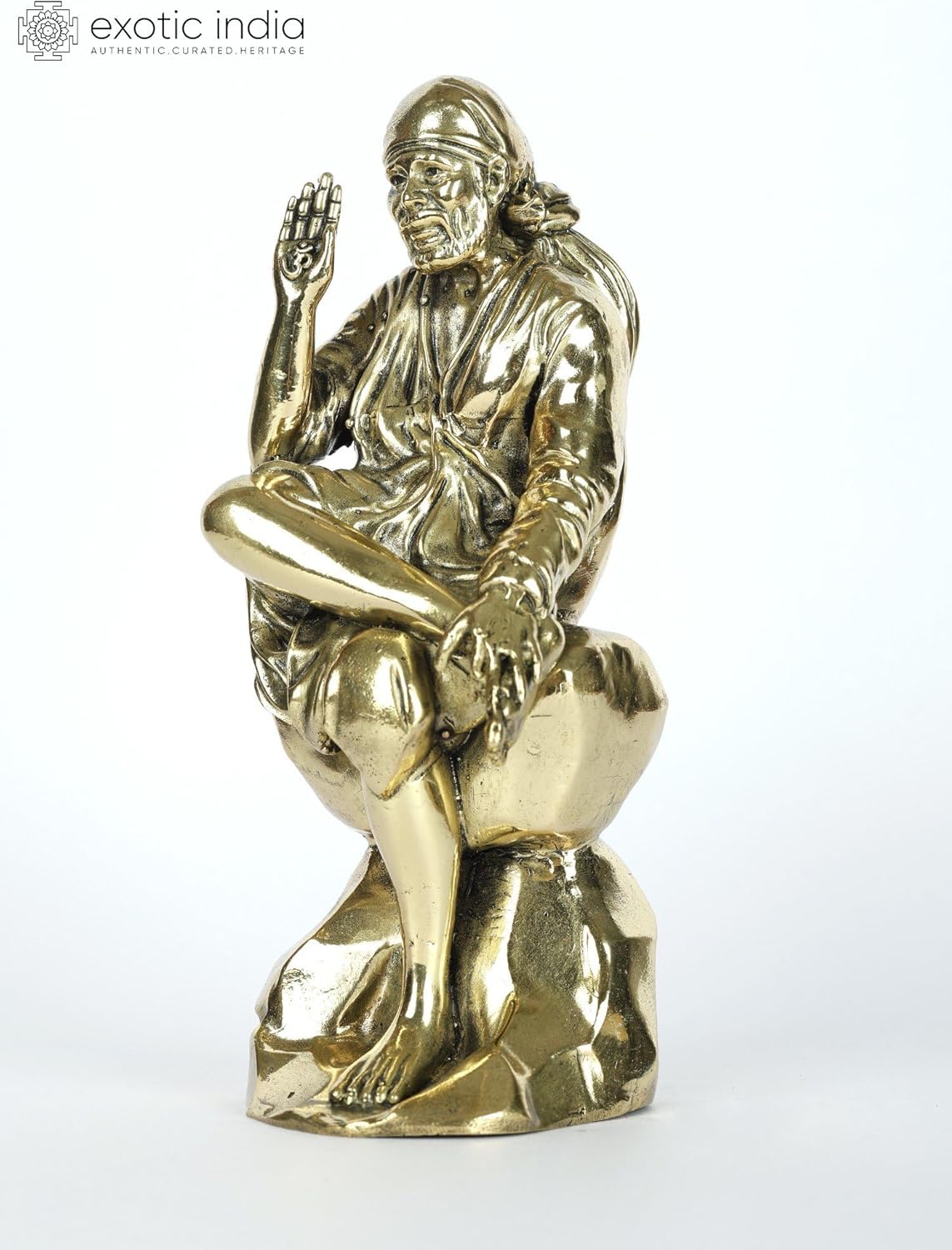 Superfine Sai Baba Brass Statue for Pooja Home Dcor
