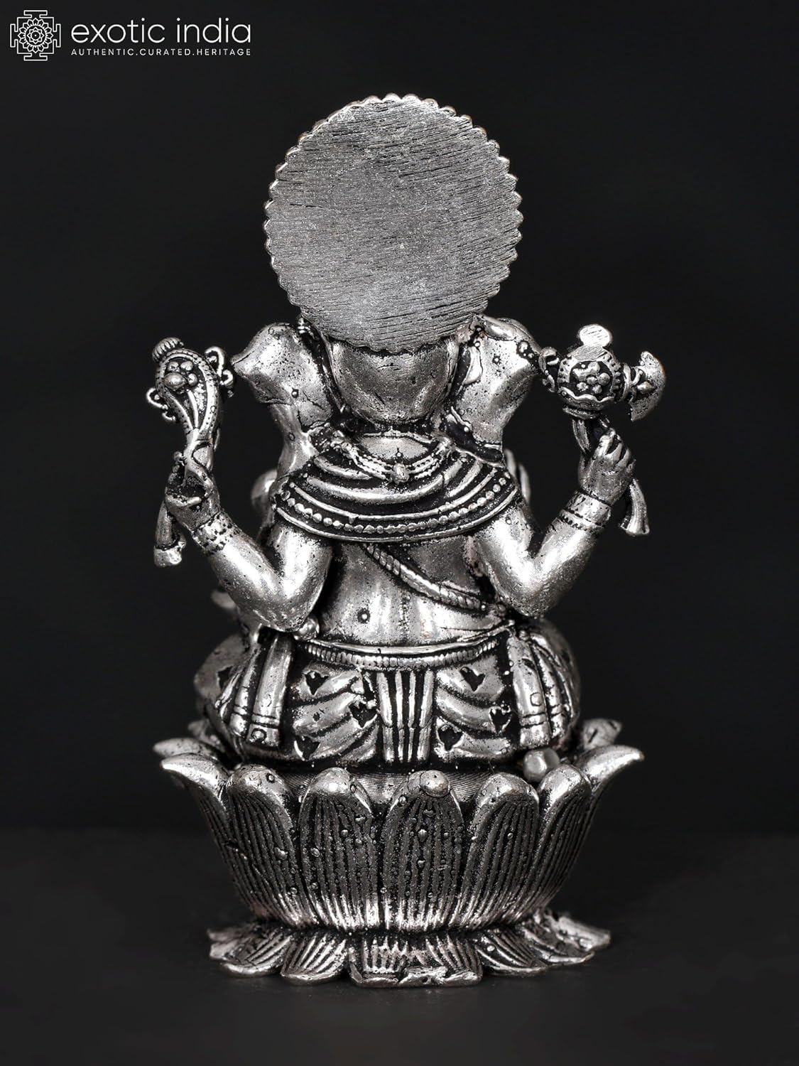 Exotic India Small Superfine Ganesha Brass Statue 1