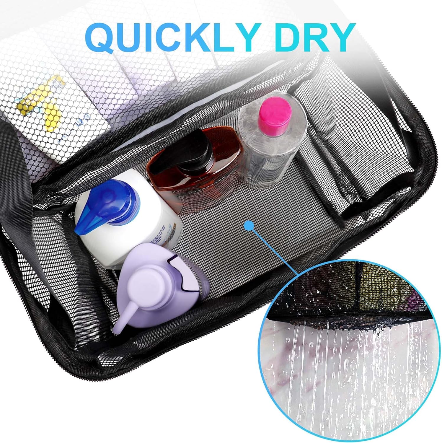 NOBLIGOAL Large Capacity Mesh Shower Caddy Portable Travel Bag