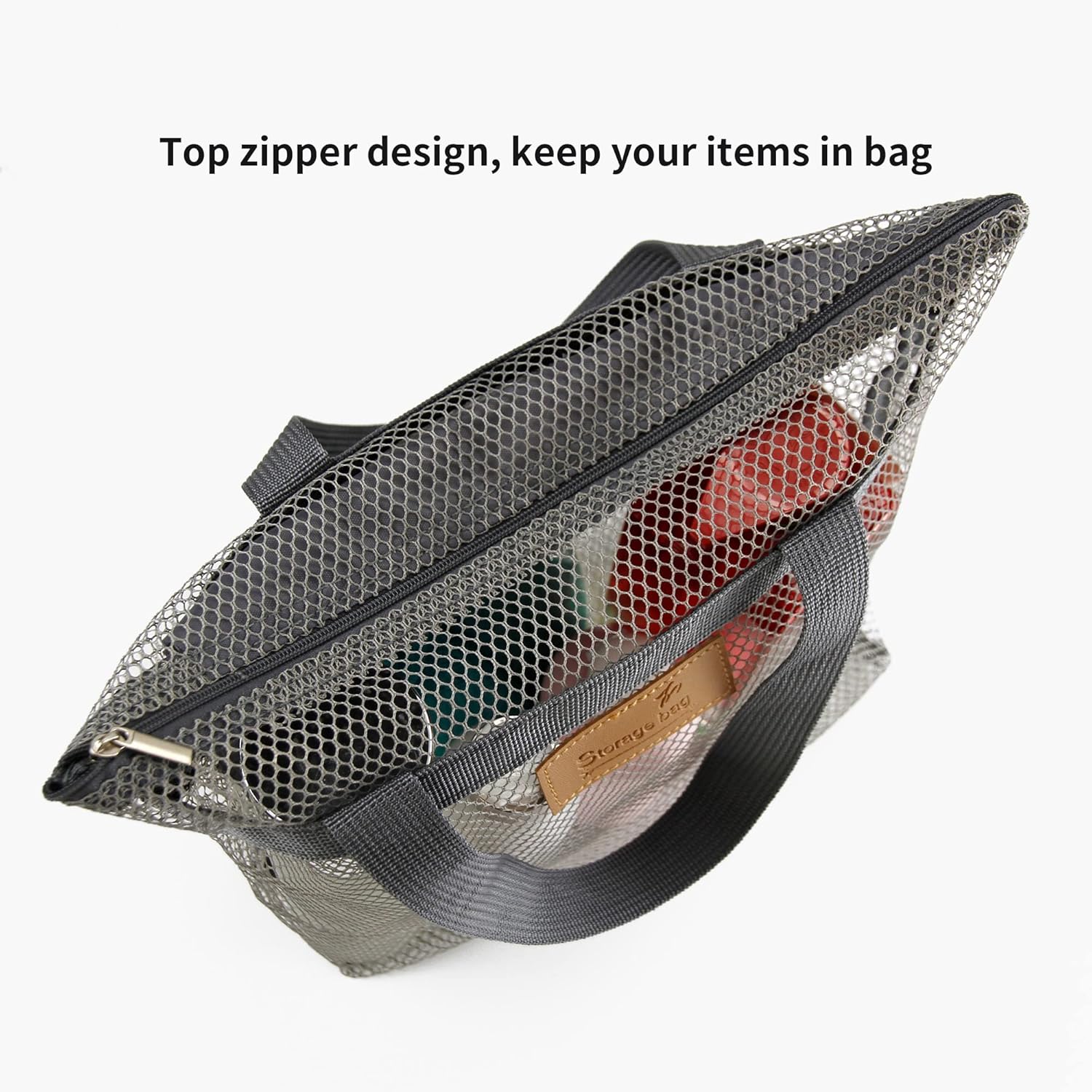 TOPASION Mesh Shower Caddy Bag Portable Organizer