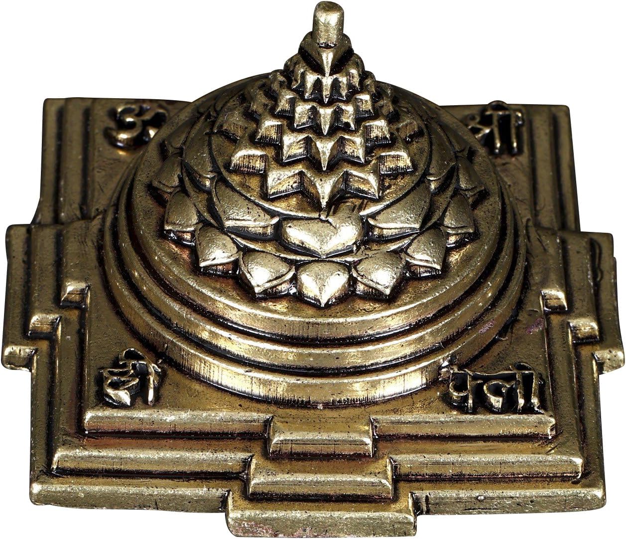 Superfine Shri Yantra Brass Statue for Home Pooja