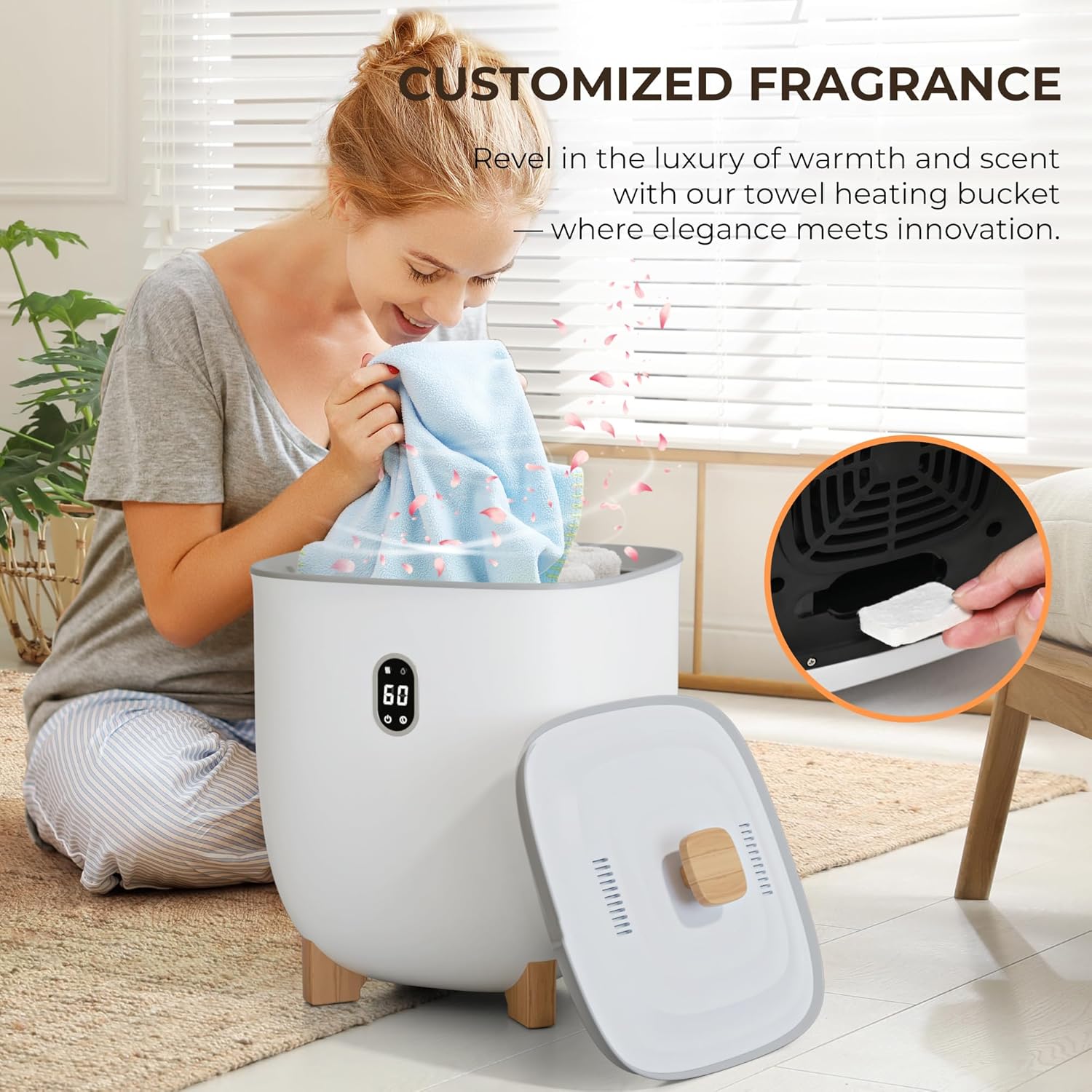EUHOMY Towel Warmers with Dehumidifier and Auto Shut Off