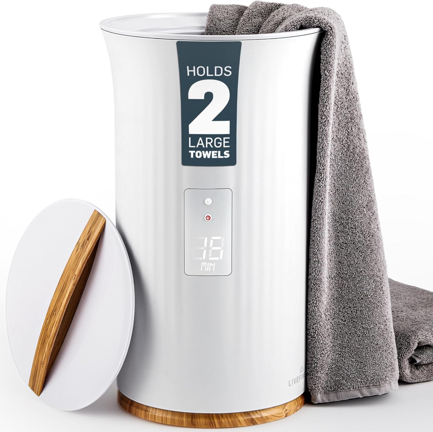 Live Fine Towel Warmer with LED Display and Timer