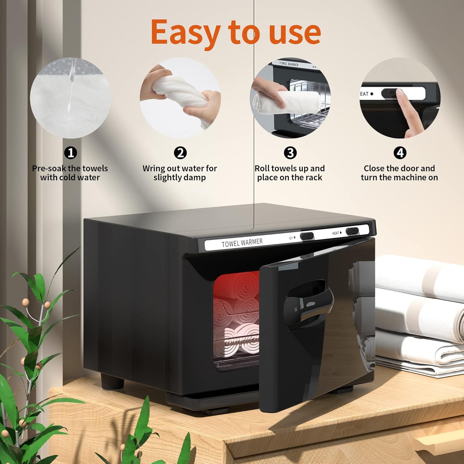 Asiakarn 8L Mini Towel Warmer for Spa and Salon