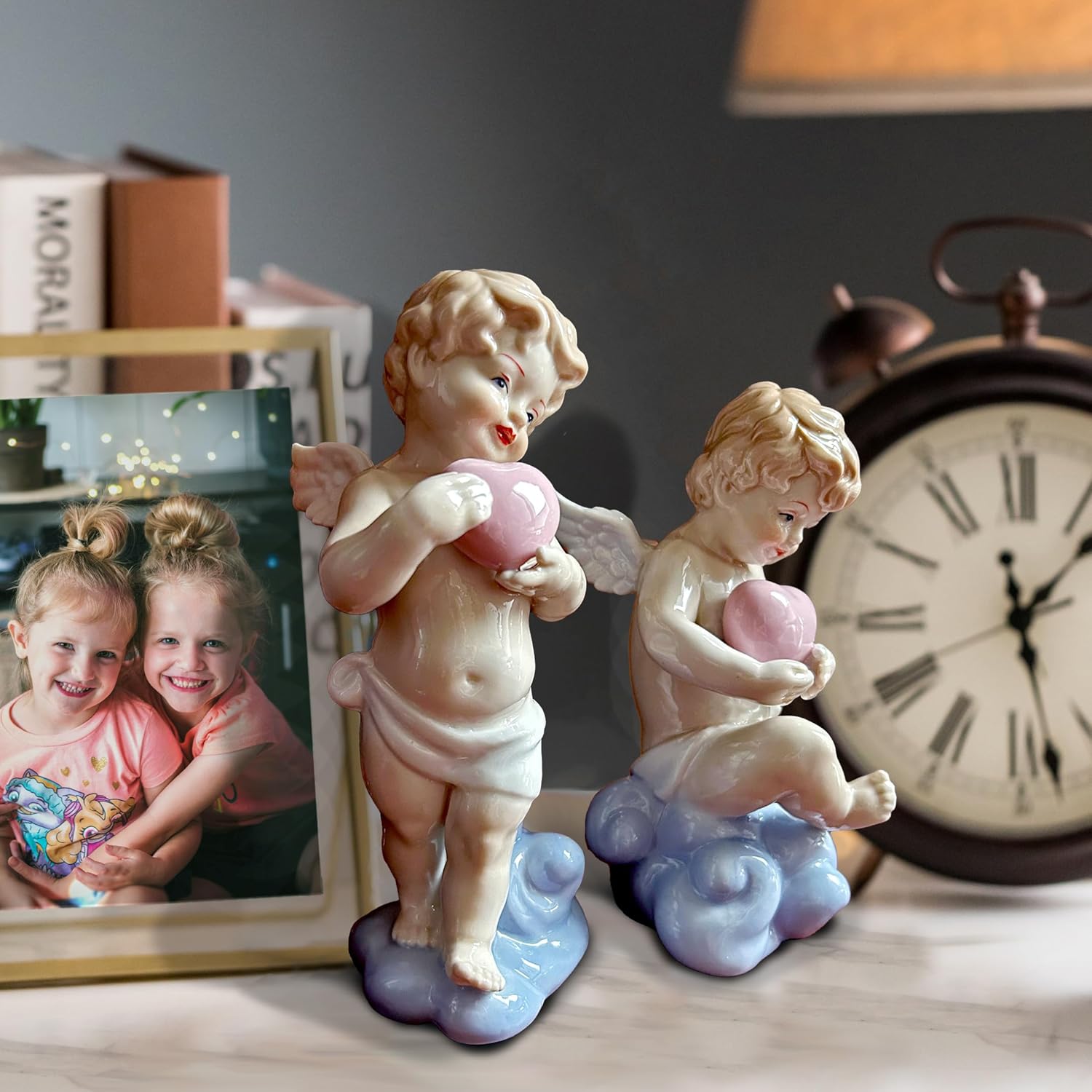 MTME Angel Cupid Porcelain Figurine Heartfelt Gift