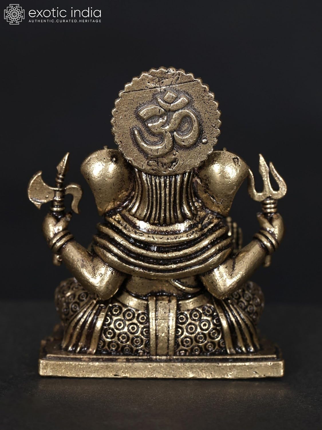 Small Superfine Ganesha Brass Statue for Home Pooja