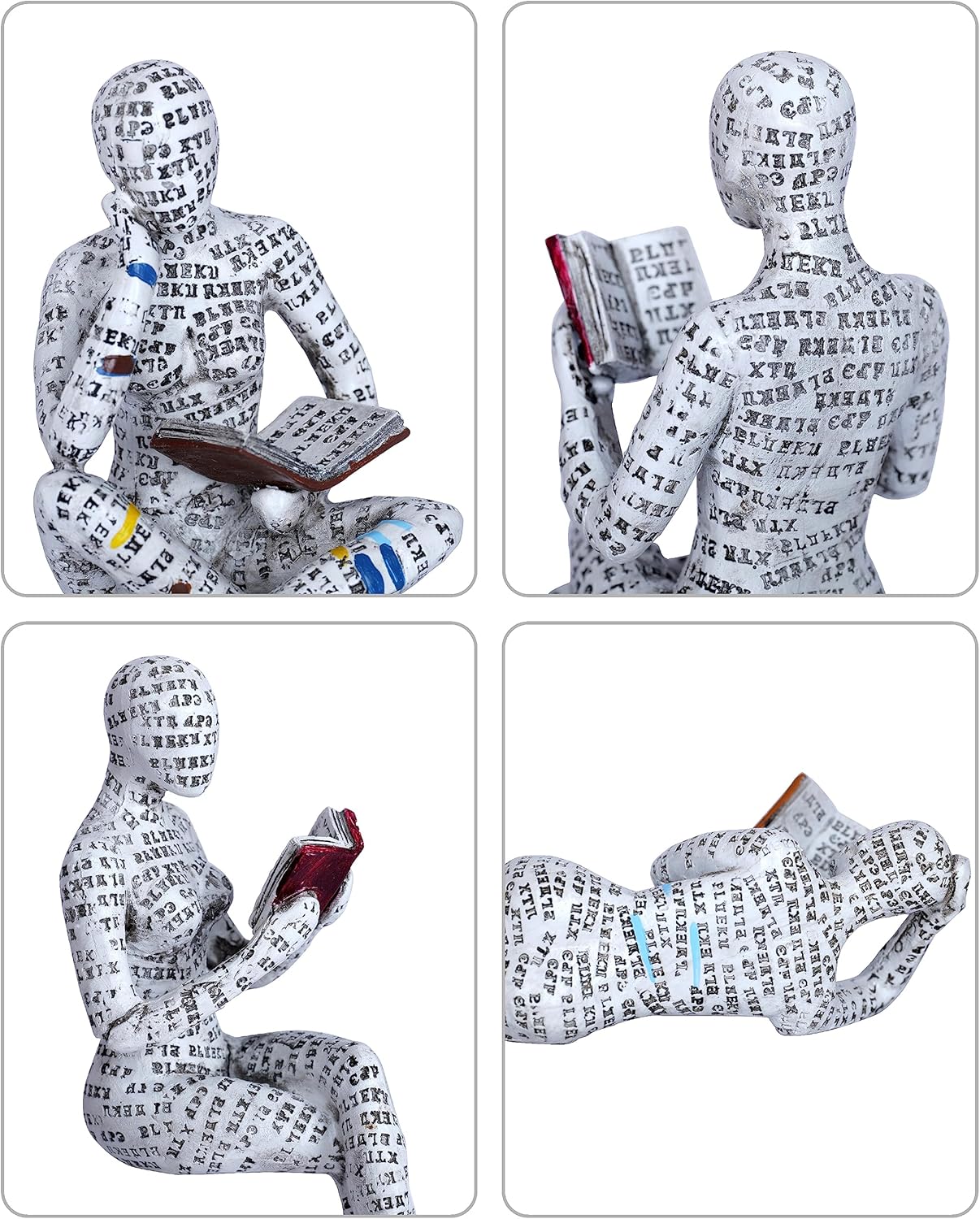 Dawbun Pulp Reading Women Figurine Statue 1