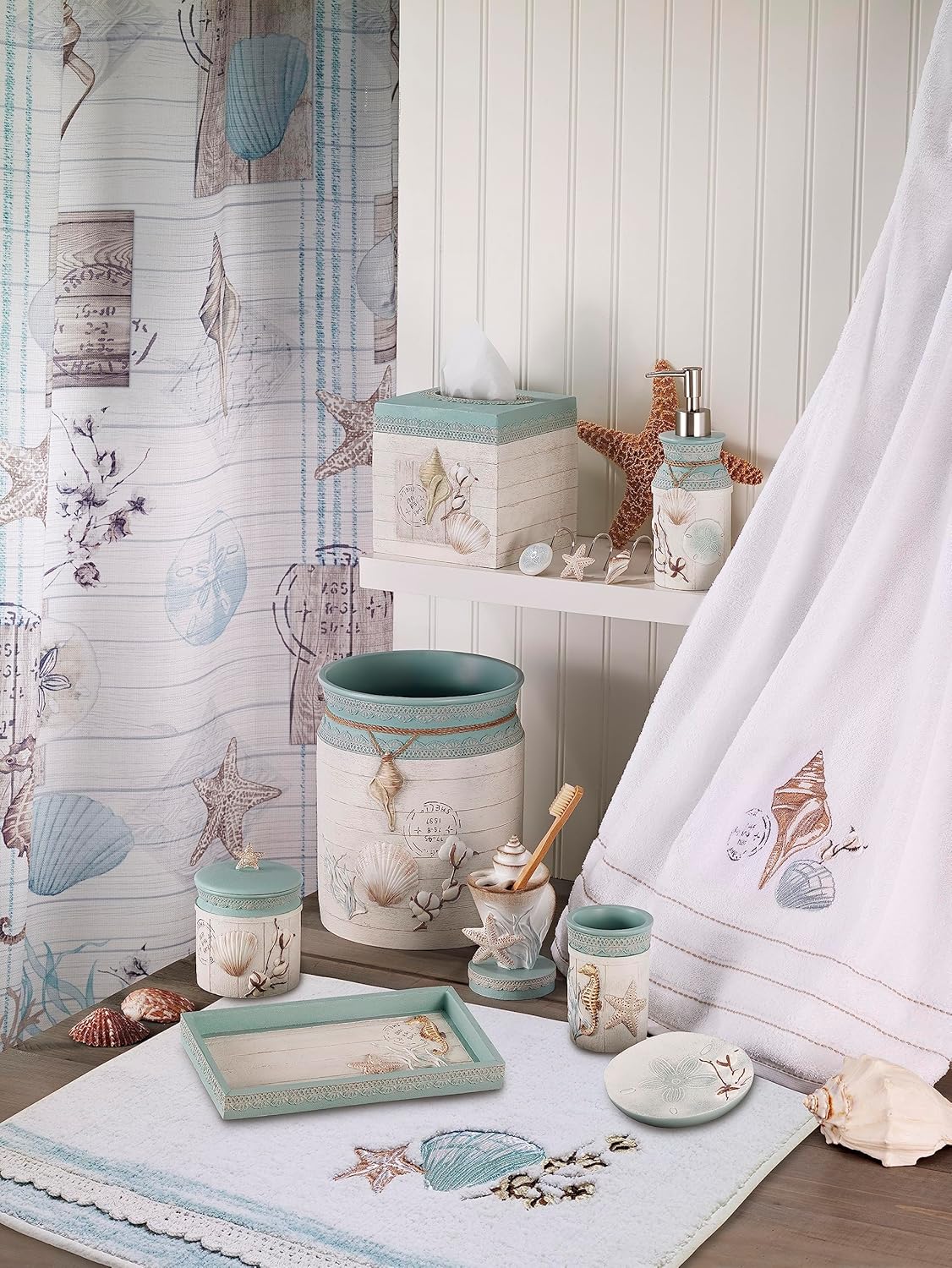 Avanti Linens Tumbler - Farmhouse Shell Collection