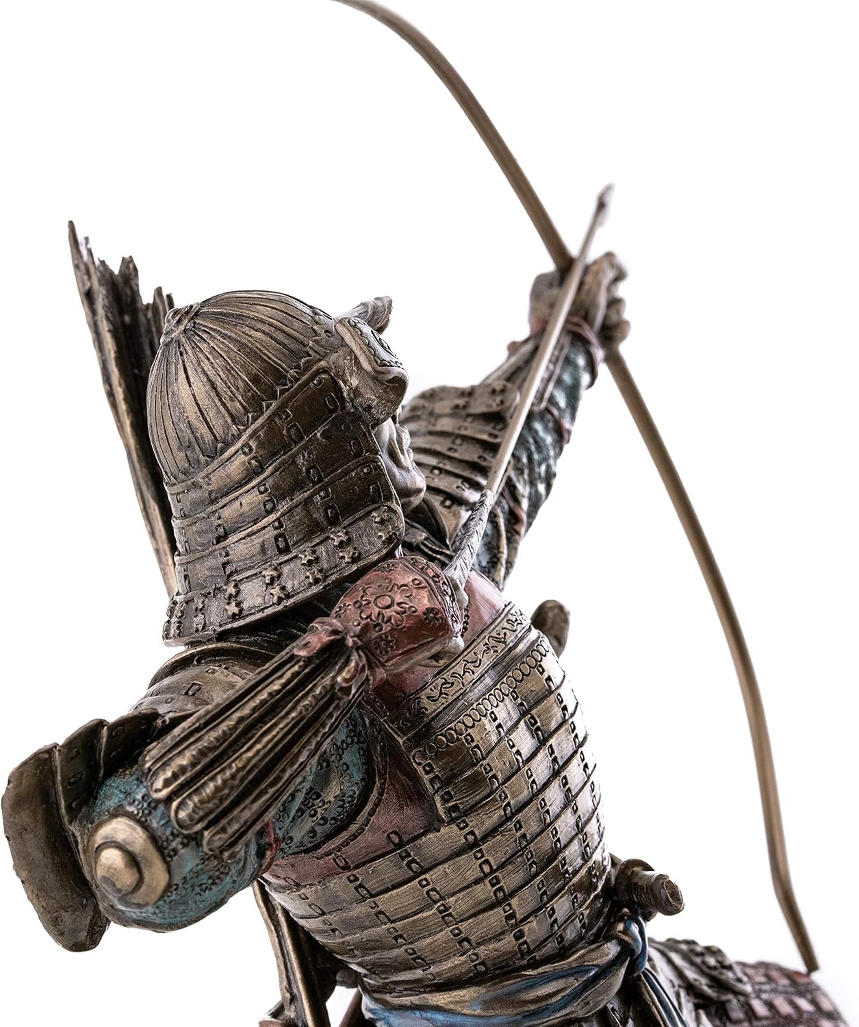 Japanese Samurai Archer Bronze Statue - 85 Inch Collectible Figurine