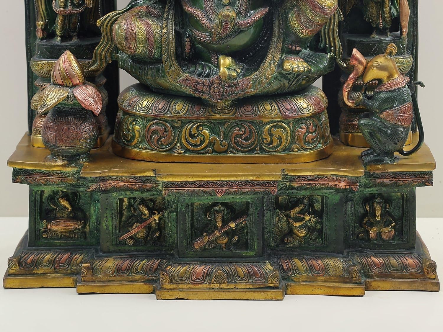 Lord Ganesha Brass Statue 33 Inches Tall